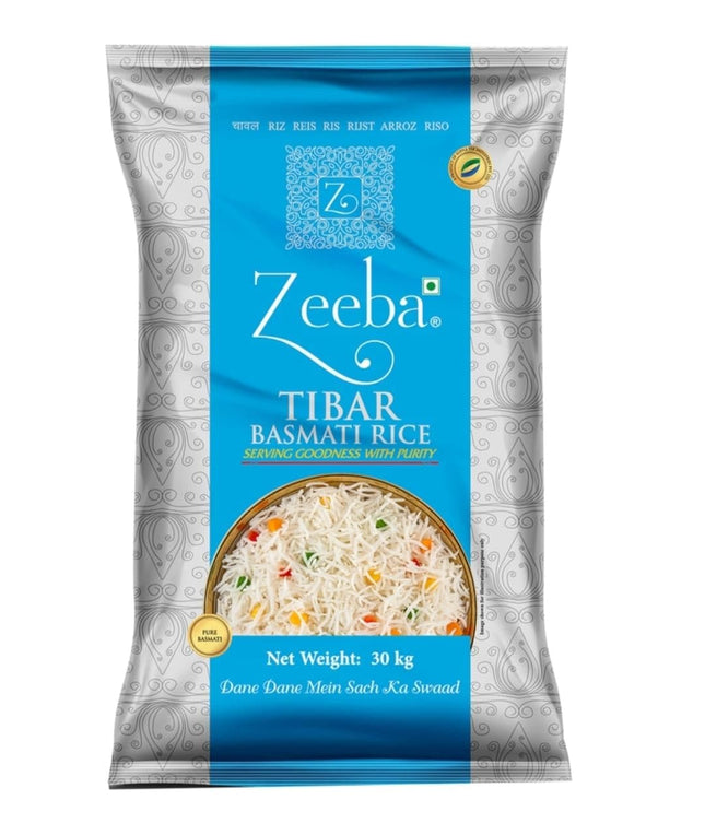 Zeeba Tibar Basmati Rice, 30kg