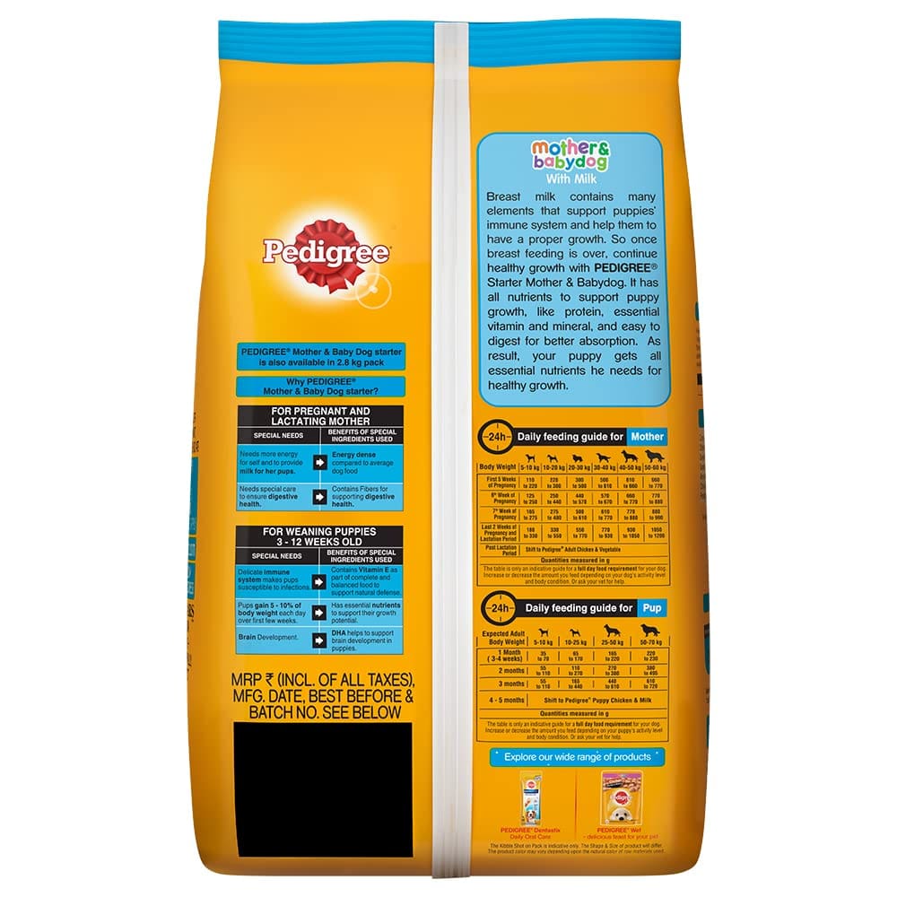 Pedigree Starter, Pregnant/Lactating Mothers & Puppy Dog (3-12 Weeks) Dry Dog Food, 1kg