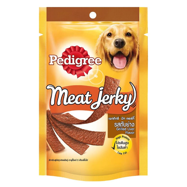Pedigree Meat Jerky Adult Dog Treat , Grilled Liver, 80g