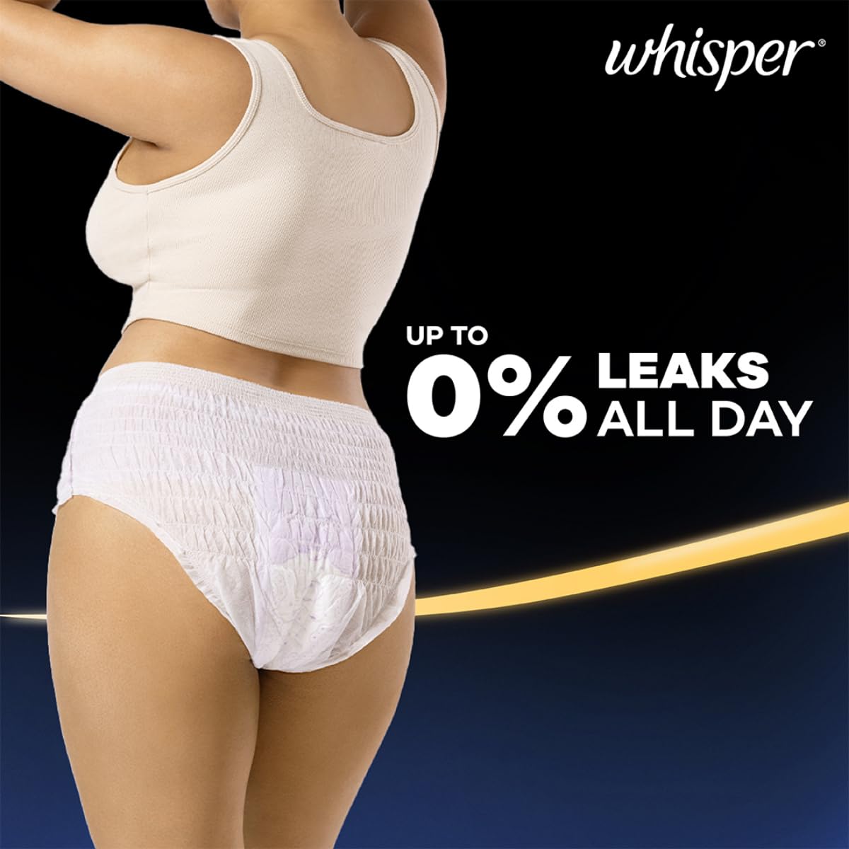 Whisper Super Absorbent Period Panty, M-L (6 Pants)