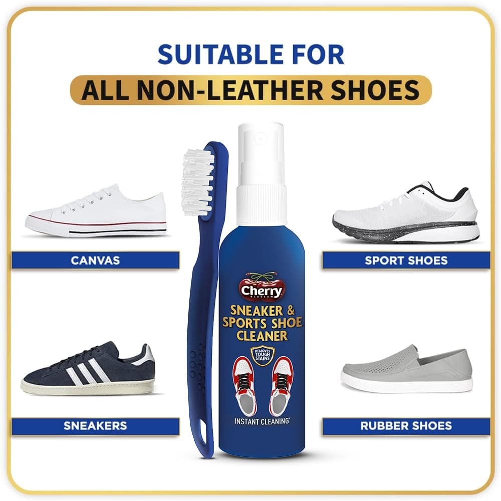 Cherry Blossom, Sports Shoe Cleaner with Free Brush, 75ml