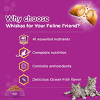Whiskas Adult (+1 year), Ocean Fish Flavour, 480g
