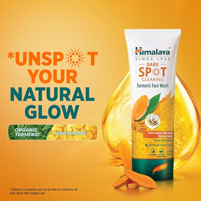 Himalaya Dark Spot Clearing Turmeric Face Wash, 100ml