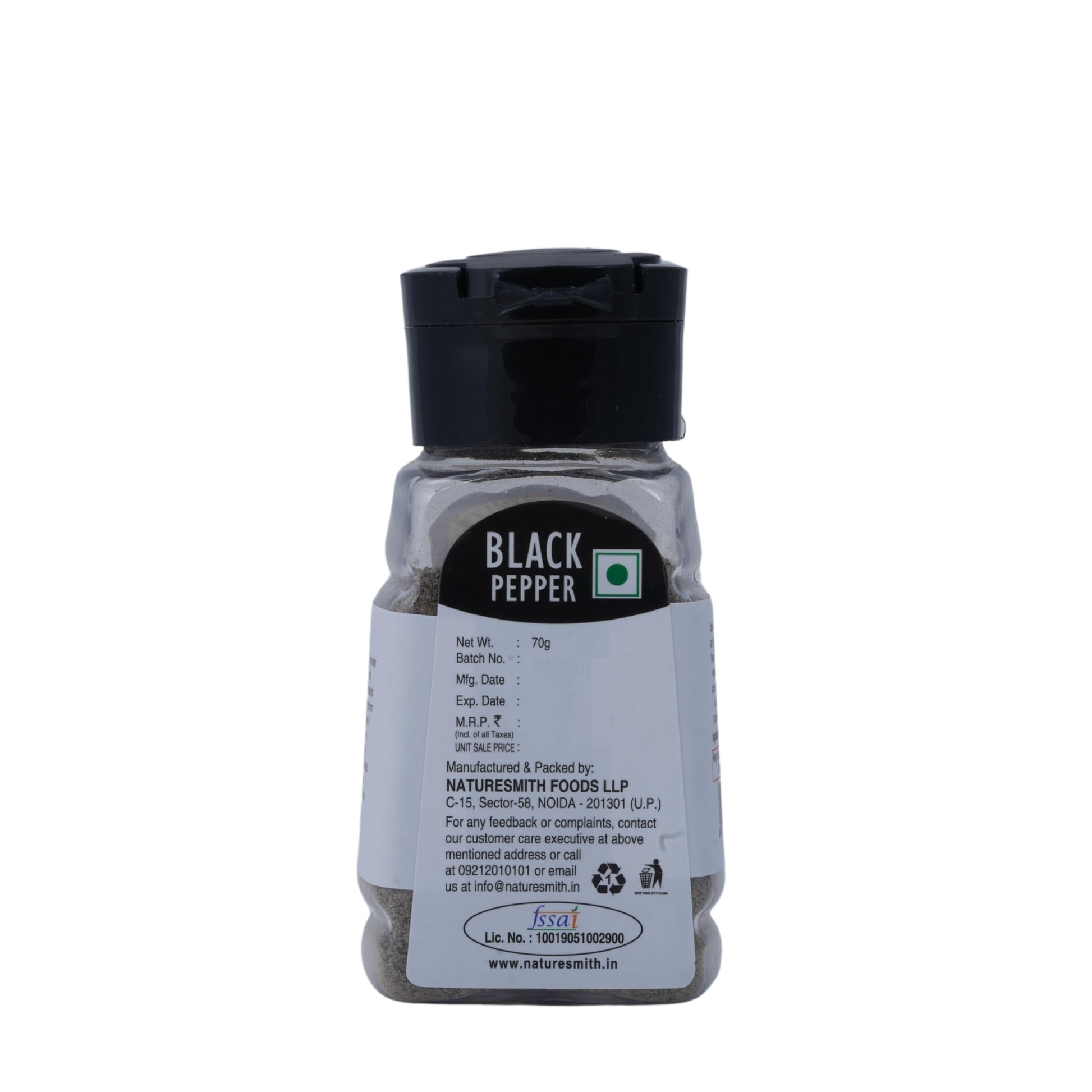 Naturesmith, Black Pepper, 70g