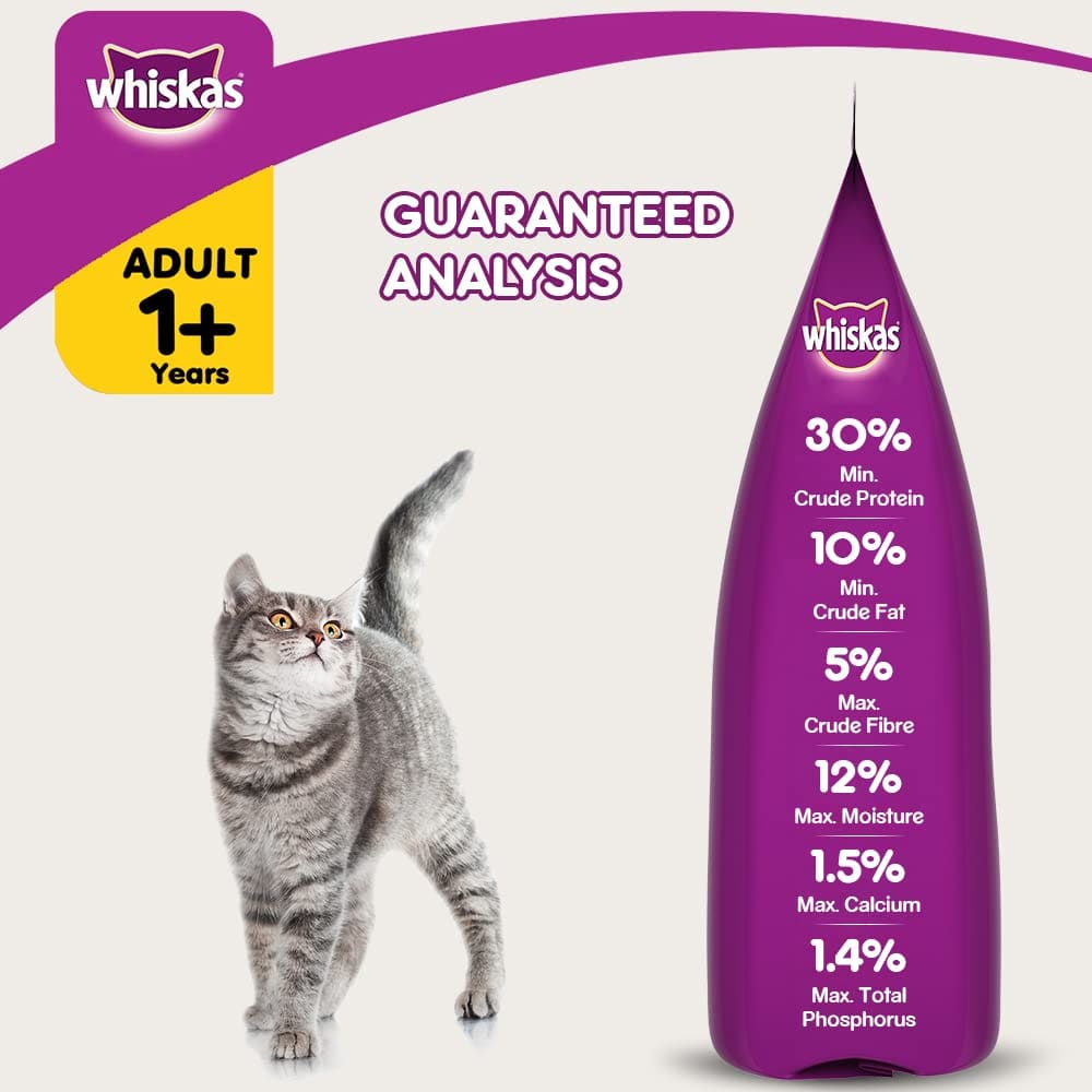 Whiskas Adult (1+ Years), Chicken Flavour, 3kg