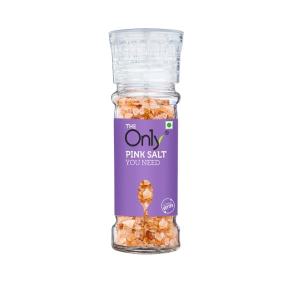 On1y Pink Salt Crystals Grinder, 100gm