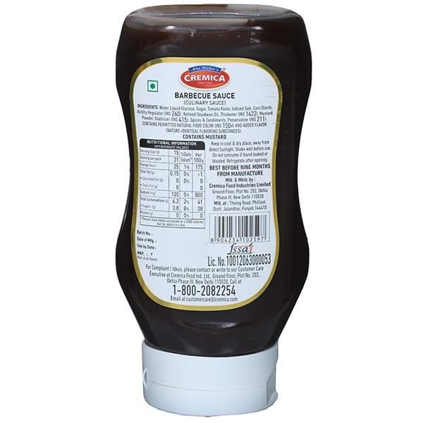 Cremica Barbecue Sauce, 470 gm