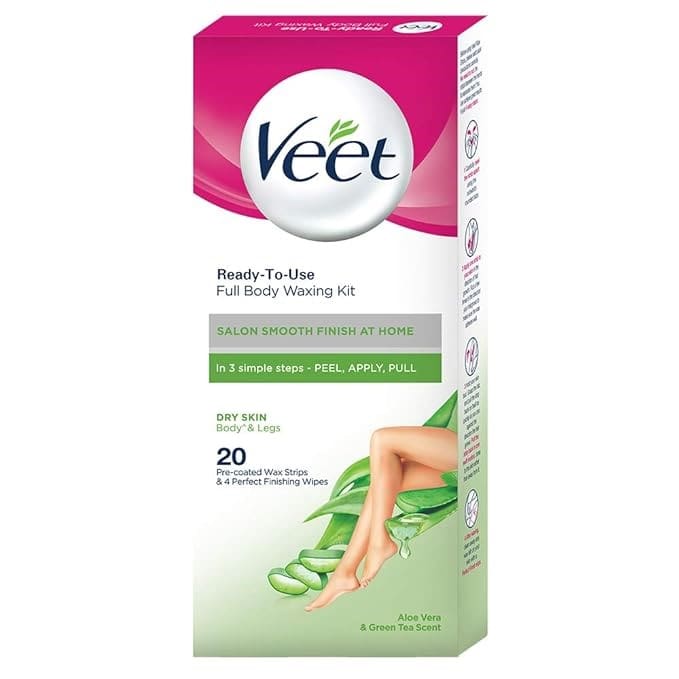 Veet Full Body Waxing Kit - Dry Skin (20 strips)