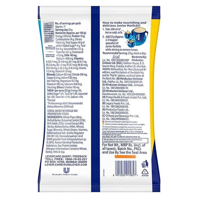 Junior Horlicks Health & Nutrition Drink Vanilla, 400gm