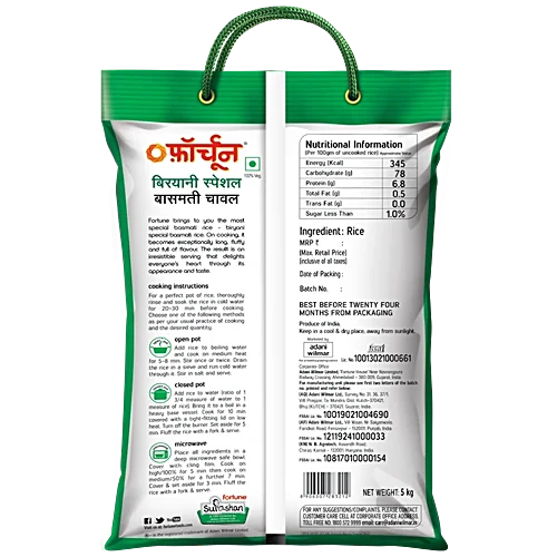Fortune Basmati, Biryani Special - 5 kg