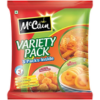 McCain Variety Pack - Chilli Garlic Potato, Smiles & Masala Fries, 550 g