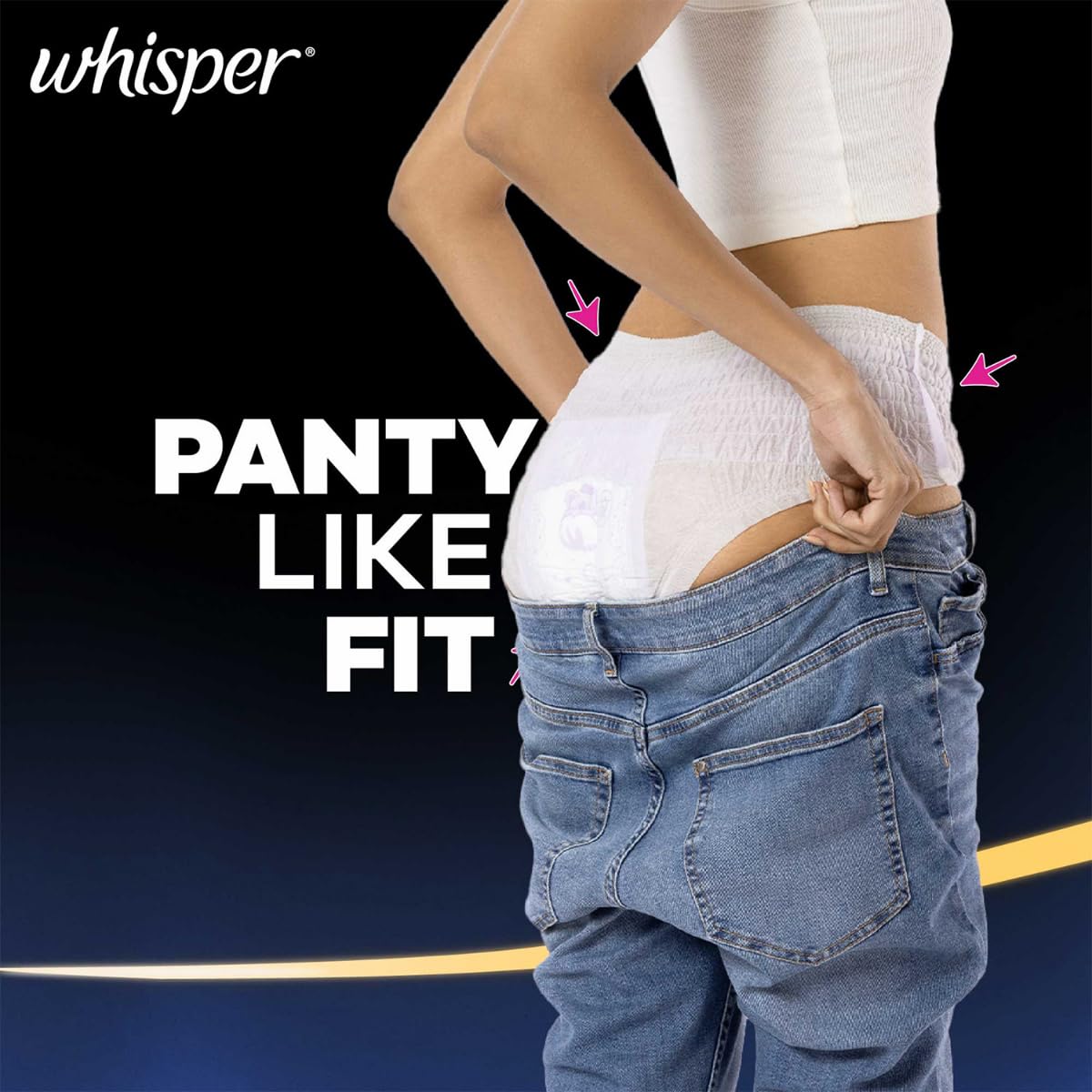 Whisper Super Absorbent Period Panty, M-L (6 Pants)
