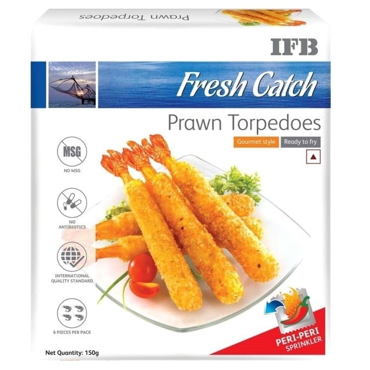 IFB Fresh Catch Prawn Torpedoes, 150gm