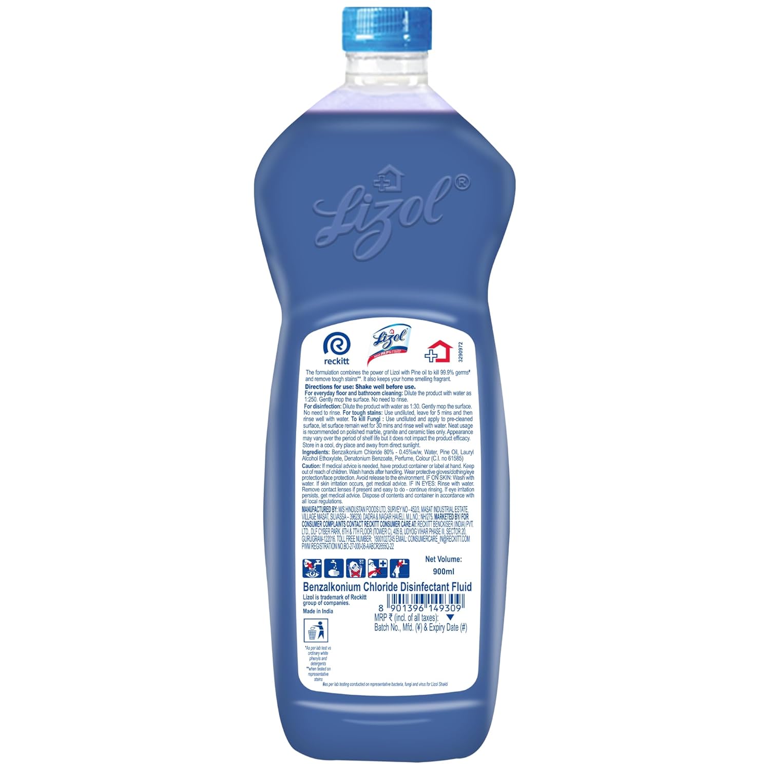 Lizol Shakti, Aqua Fresh, 450ml