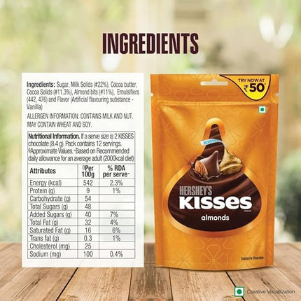Hershey’s Kisses Almonds, 33.6g