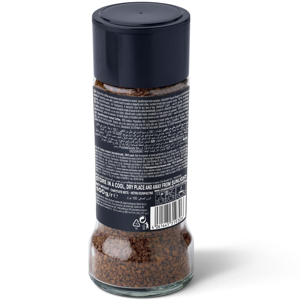 Davidoff, Decaf Elegant, Instant Coffee, 100g