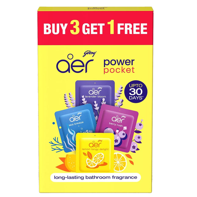 Godrej aer Power Pocket, Bathroom Freshener, 40g