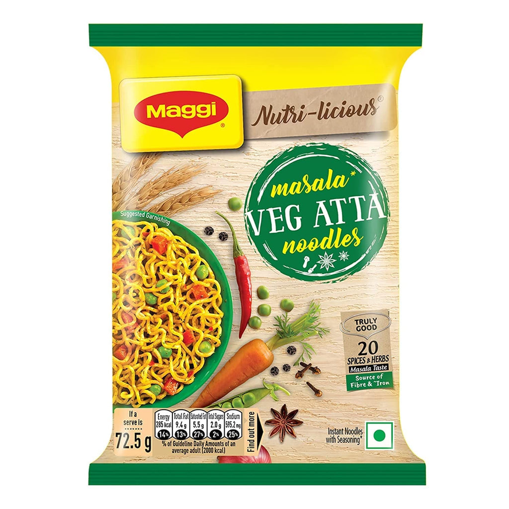 Maggi Nutri-Licious Masala Veg Atta Noodles, 51 gm
