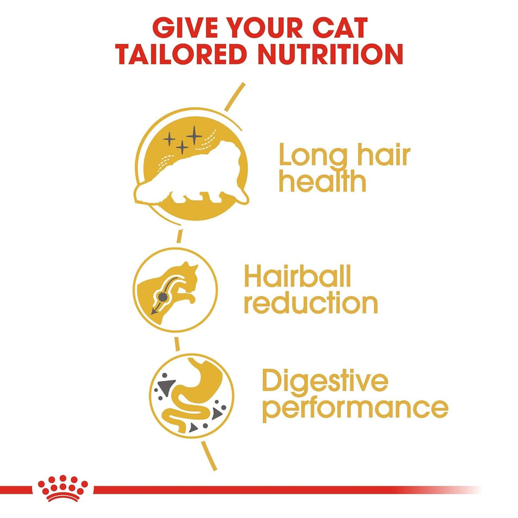 Royal Canin Persian Adult Dry Cat Food, Meat Flavor, 4Kg