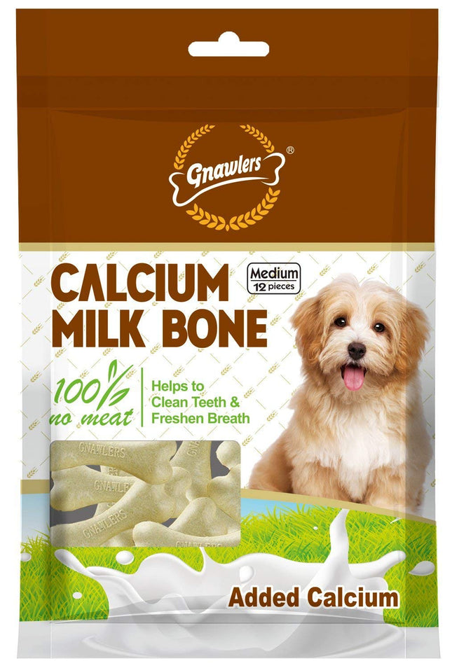 Gnawlers, Calcium Milk Bones, 270g
