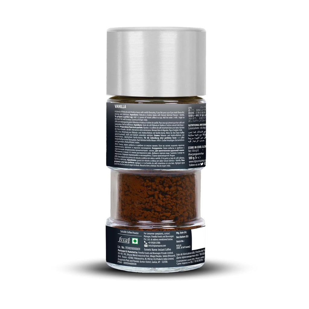 TGL Co. Vanilla Instant Coffee, 100g
