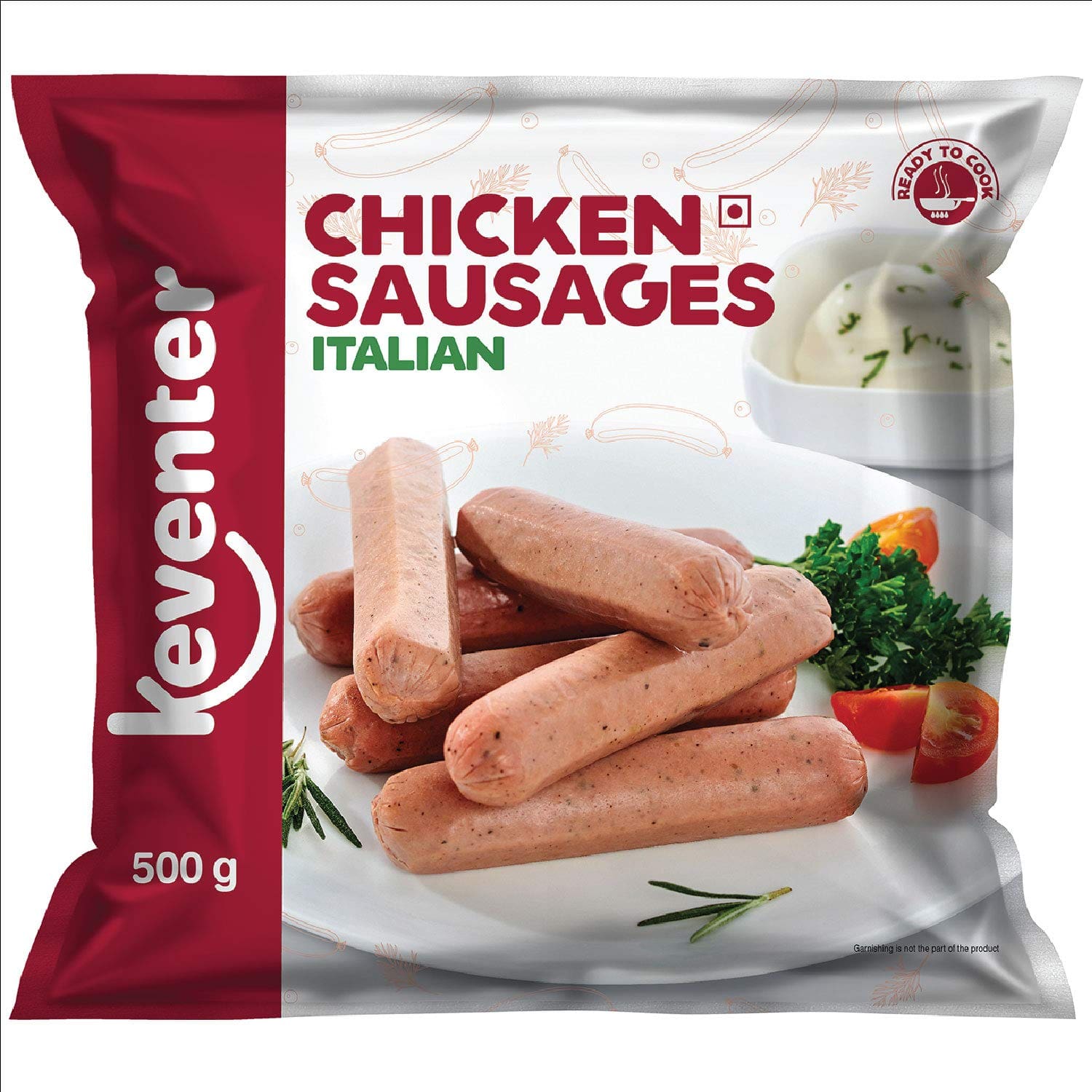 Keventer Chicken Sausages Italian, 500g