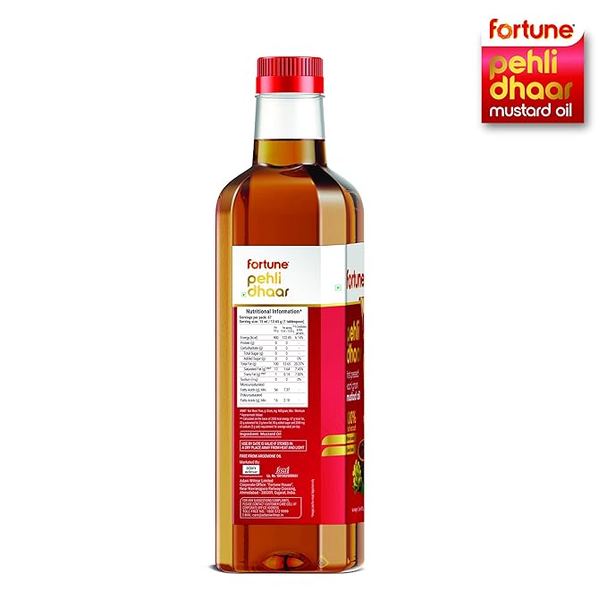 Fortune Pehli Dhaar First Pressed Kachi Ghani Mustard Oil 1 L