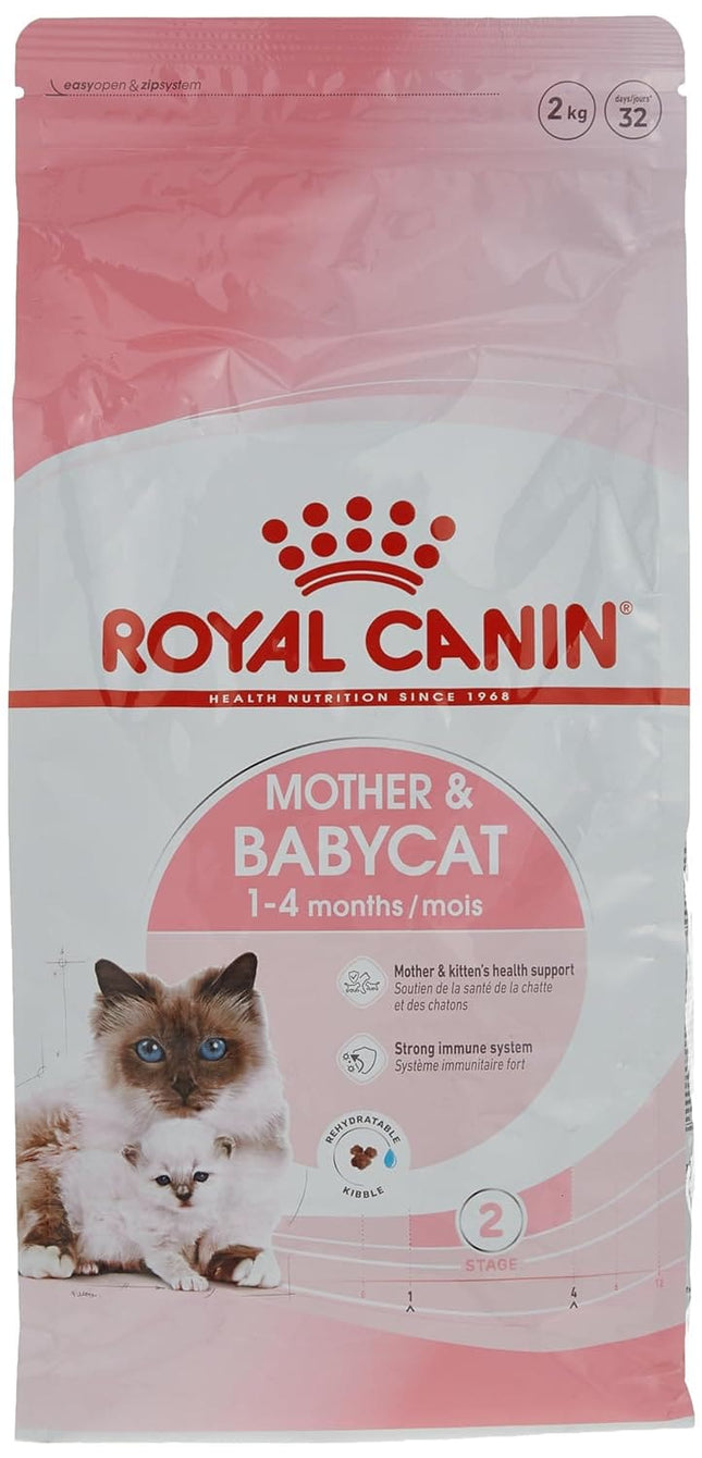 Royal Canin Mother & Baby Dry Cat Food, Meat Flavor, 2kg