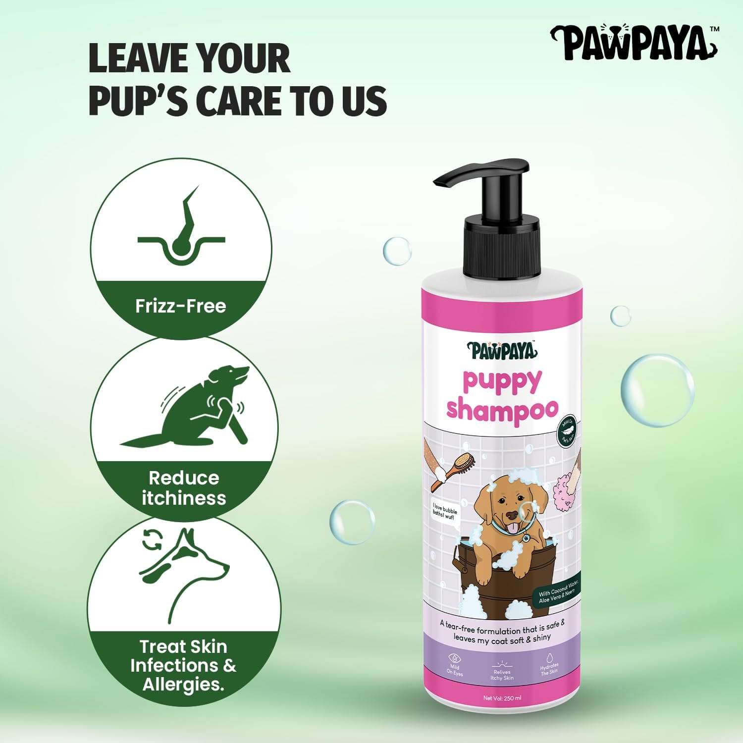 Pawpaya Puppy Shampoo, 250ml