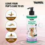 Pawpaya Long Coat Dog Shampoo, 250ml