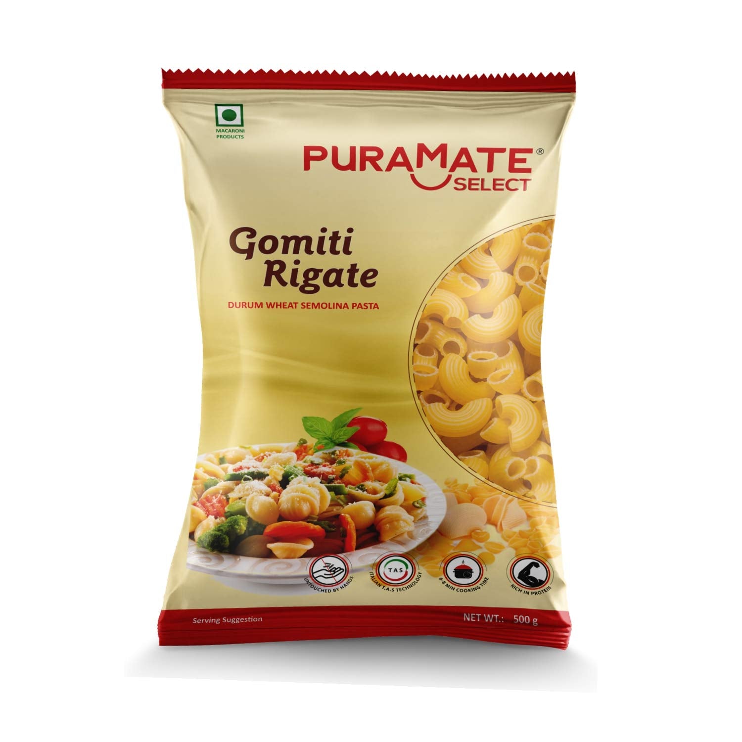 Puramate Select, Gomiti Rigate, 500g