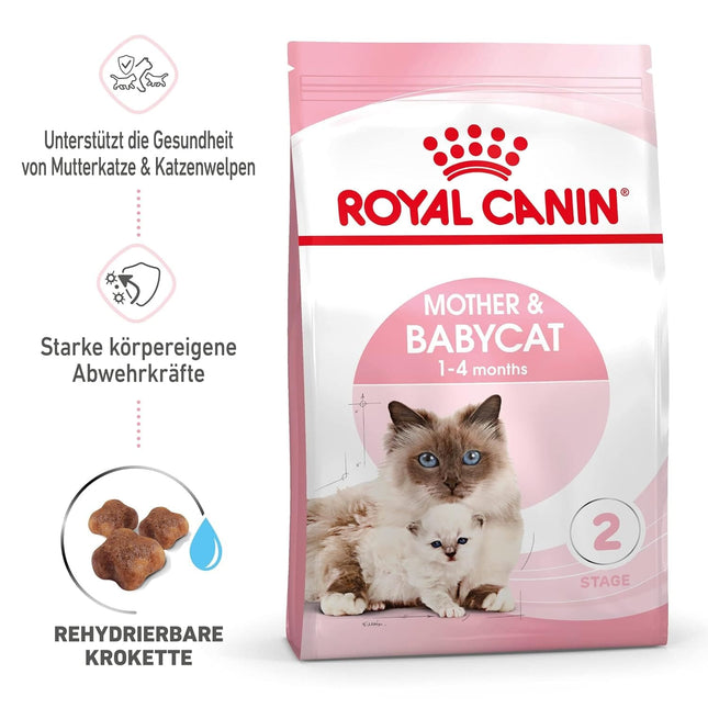 Royal Canin Mother & Baby Dry Cat Food, Meat Flavor, 2kg