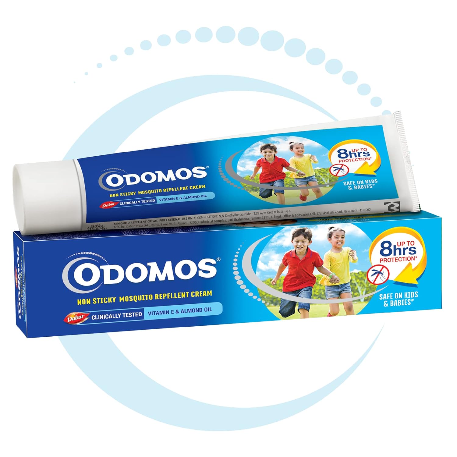 Dabur Odomos Non-Sticky Mosquito Repellent Cream, 50g