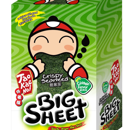 Tao Kae Noi Crispy Seaweed Big Sheet Classic Flavour, 12 x 3.2 g