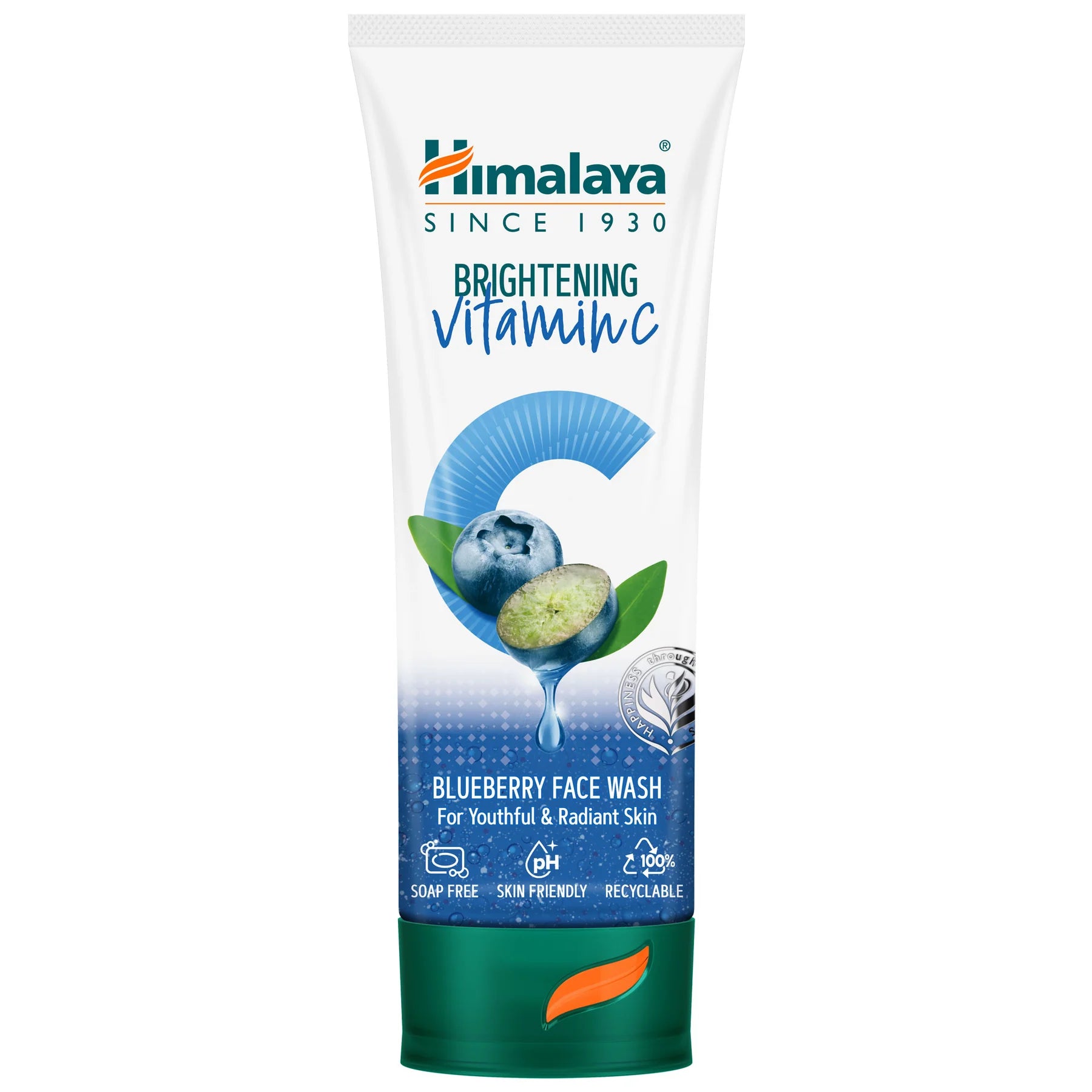 Himalaya Brightening Vitamin C, Blueberry Face Wash, 100ml
