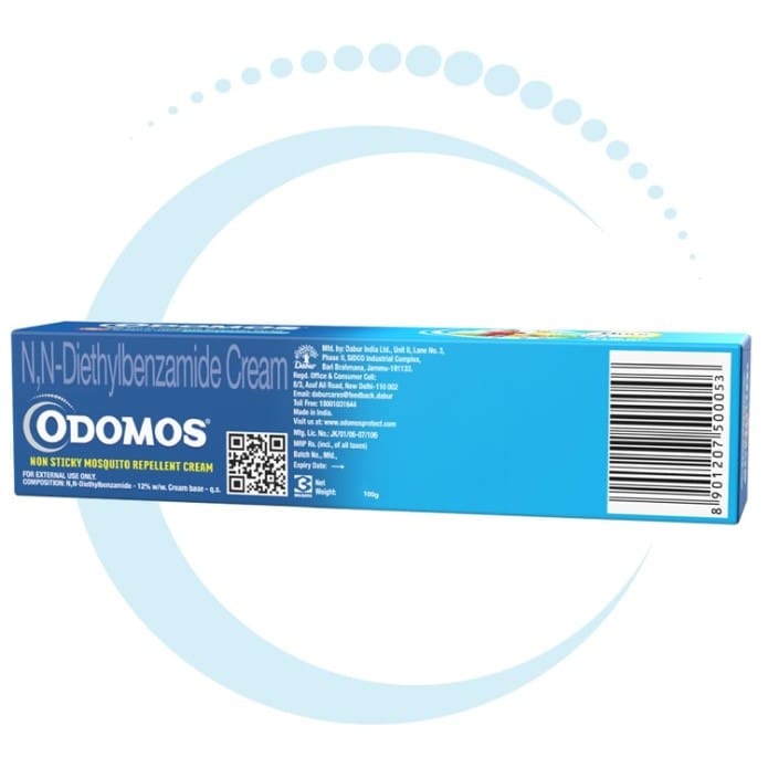 Dabur Odomos Non-Sticky Mosquito Repellent Cream, 100g