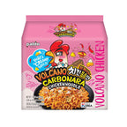 Paldo, Volcano Carbonara Chicken Noodle, 520g (Pack of 4)