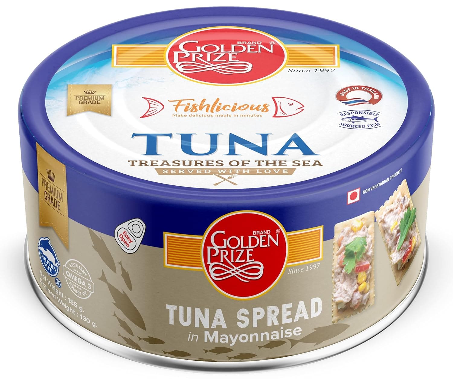 Golden Prize, Tuna Spread in Mayonnaise, 185g
