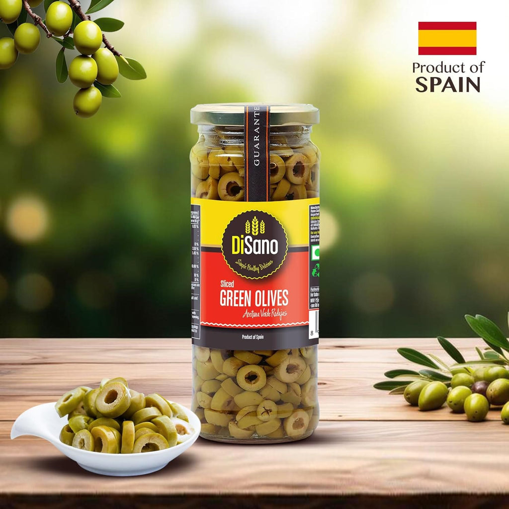 Disano, Sliced Green Olives, 450g