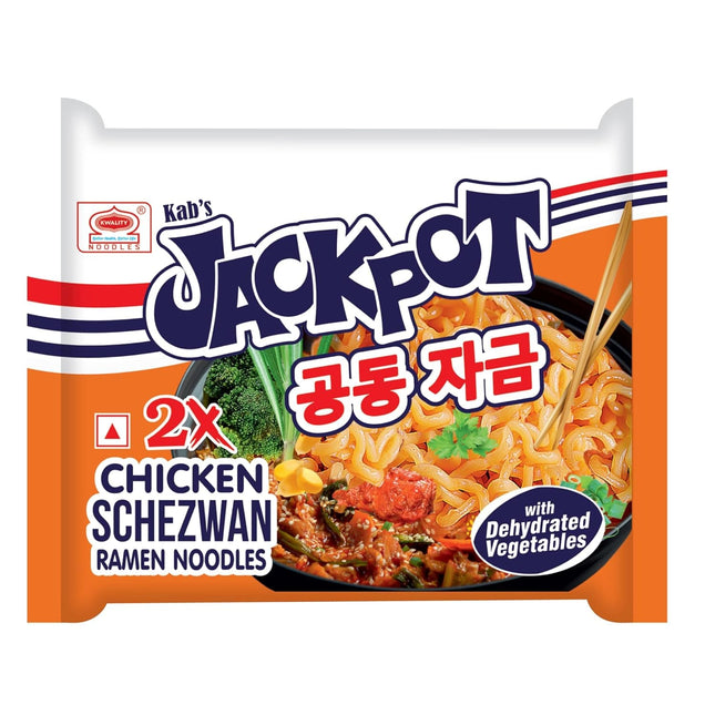 Kab's Jackpot 2X Chicken Schezwan Ramen Noodles, 60 g