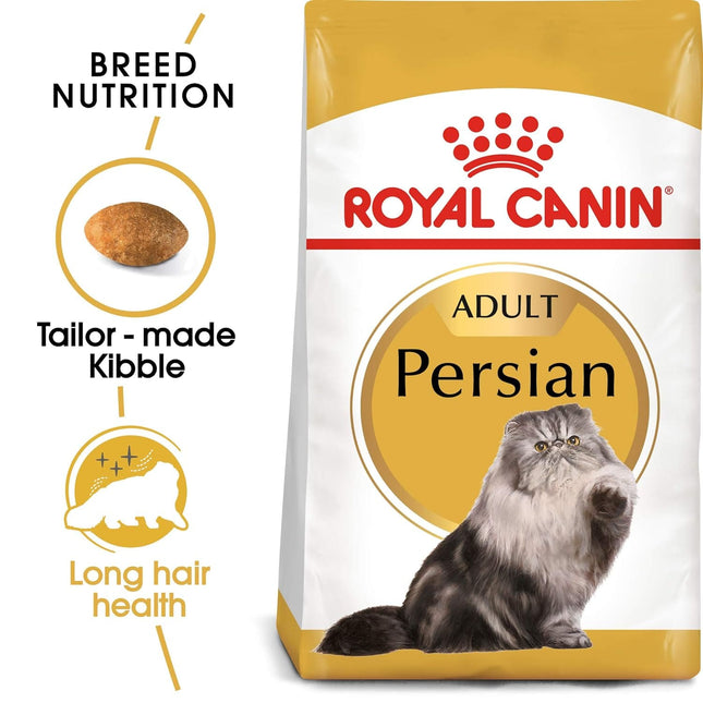 Royal Canin Persian Adult Dry Cat Food, Meat Flavor, 4Kg