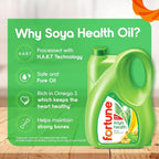 Fortune Soya Health, Refined Soyabean oil - 4.350kg