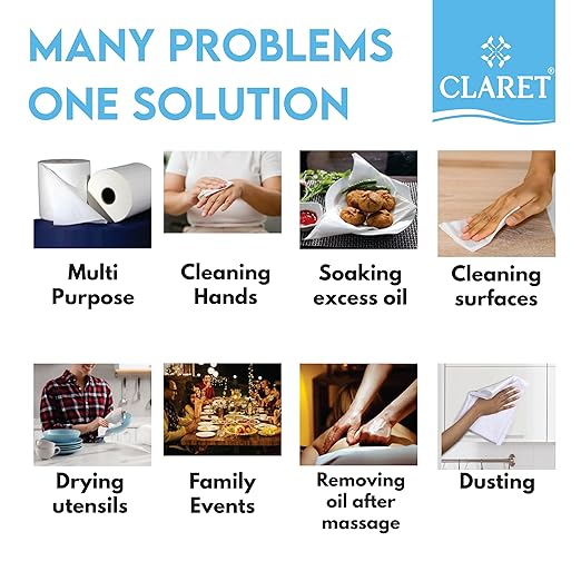 Claret Kitchen Jumbo Roll- 300 Pulls, 2 Ply