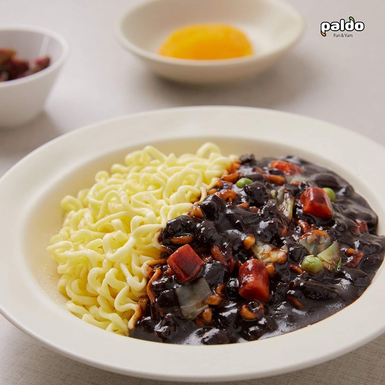 Paldo Jjajangmen Noodles (Rich BlackBean Sauce), 4 x 200 grams