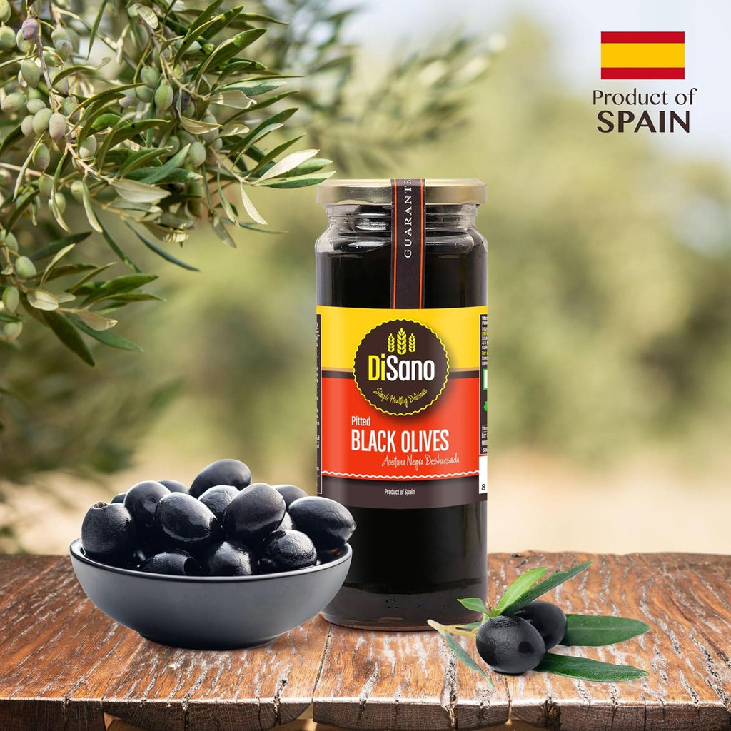 Disano, Pitted Black Olives, 450g
