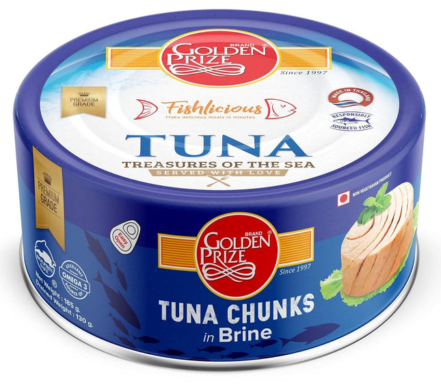 Golden Prize, Tuna Chunks in Brine, 185g