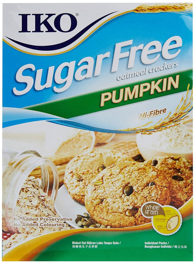 IKO, SugarFree Oatmeal Crackers, Pumpkin, 200g