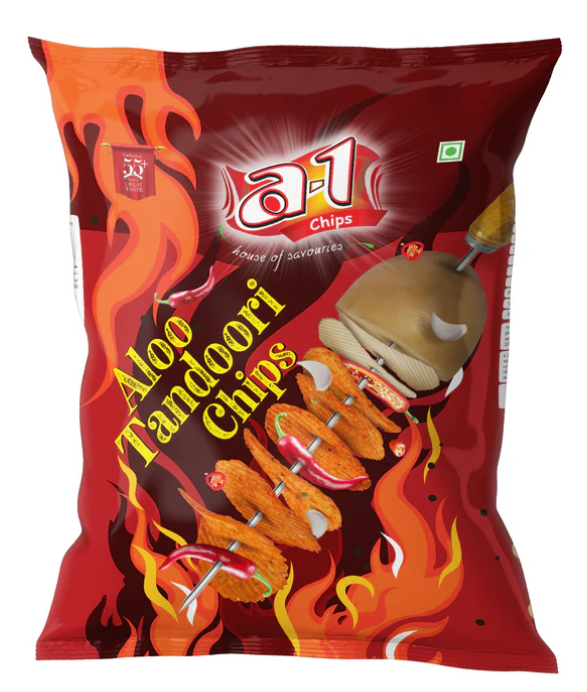 A-1 Potato Chips Aloo Tandoori - 100g