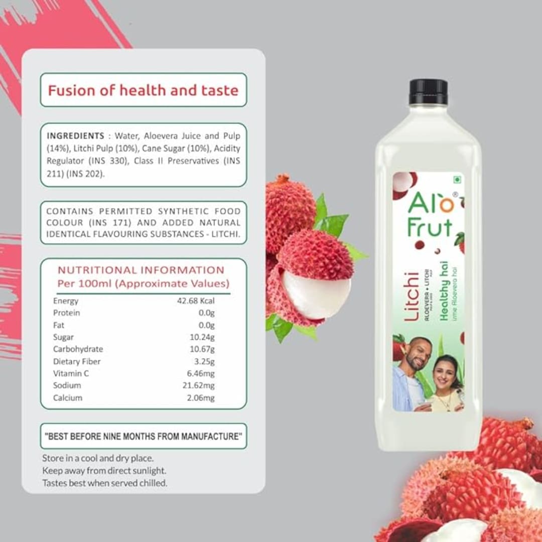 Alo Fruit Juice, Aloevera Juice| Fruit Juice Mai Aloevera Pulp | Healthy Hai Isme Aloevera Hai | Ready To Serve Drink