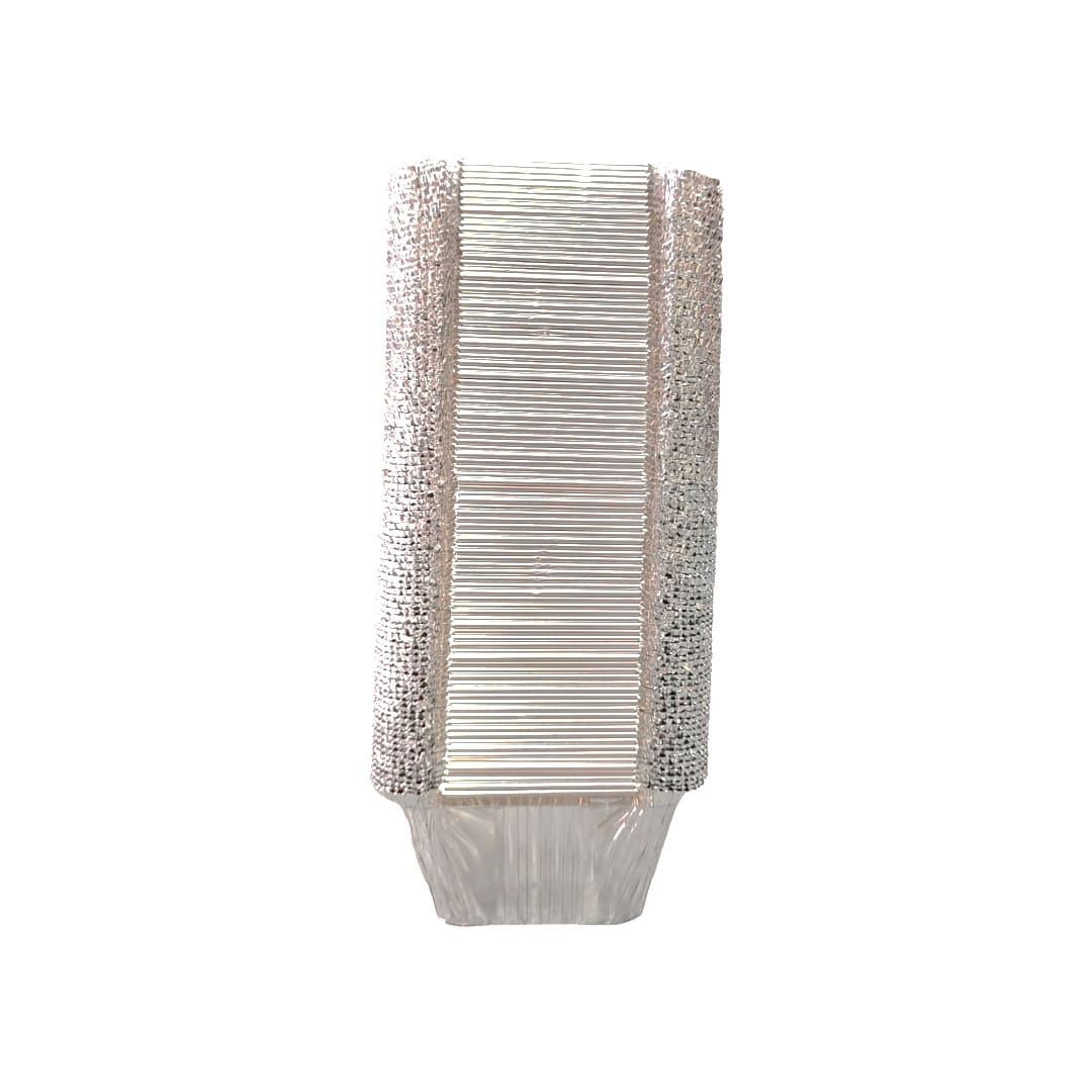 Aluminium Foil Container 450ml for Takeaway, Serving & Storing Food With Lid Cover included (Pack of 100)